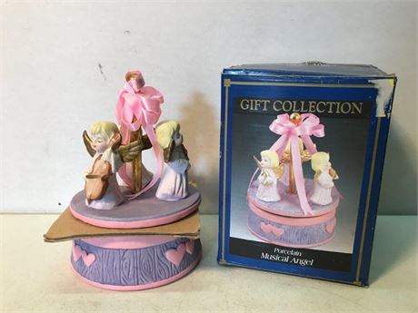 Porcelain Musical Angel