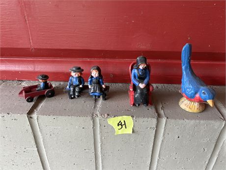 Cast Iron Amish Figures