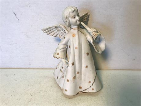 Vintage SB Japan Schmid Porcelain Angel Rotating Music Box