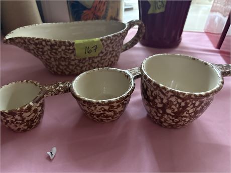Stoneware Workshops Gravy Boats, Measuring Cups