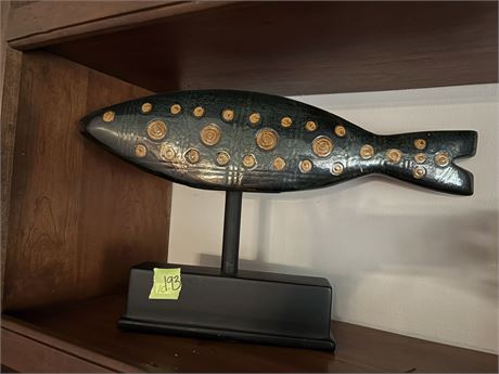 Vintage Metal Sculptured Large Fish
