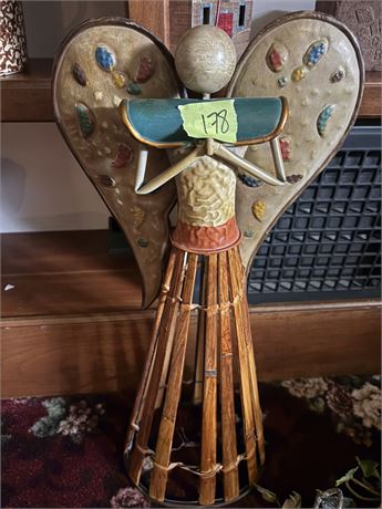 Large Metal Angel Decor