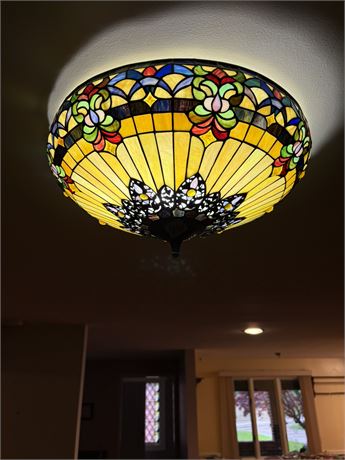 Beautiful Large Glass Ceiling Light Fixture