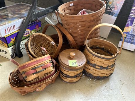 Basket Lot, Longaberger, Workshops Henn