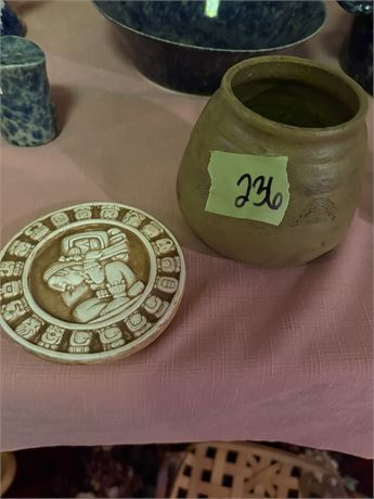 Mayan Zodiac Stone, Pottery