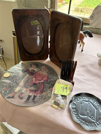 Plate, Frame, Glass Decor