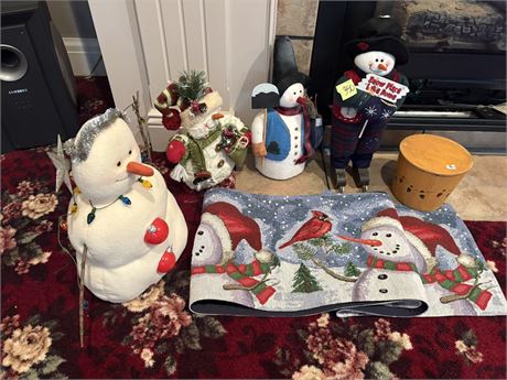 Holiday Snowmen, Table Runner