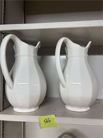 White Pitchers