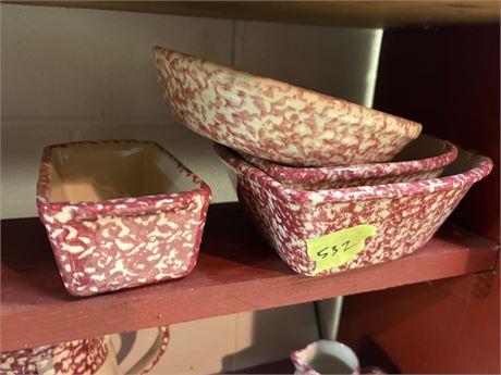 Henn Workshops Red Heart Speckled Pottery