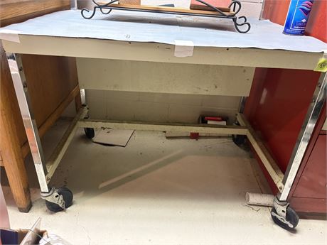 Metal Desk with Wheels