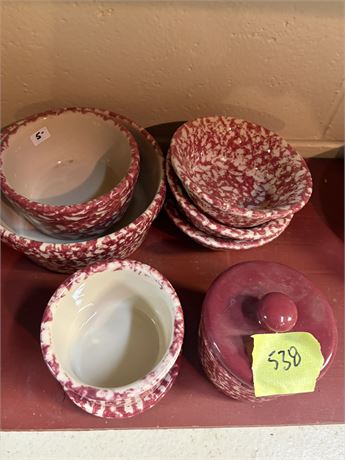 Bel-Terr Red Speckled Pottery