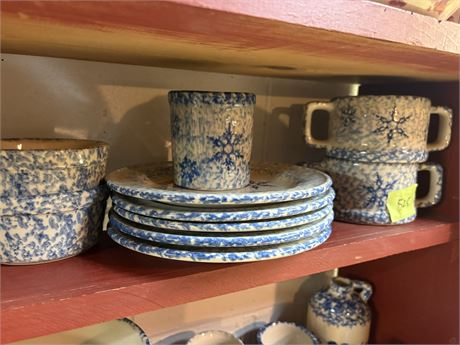 Henn Workshops Blue Speckled Pottery
