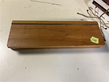 Wood Box with Hinge Lid