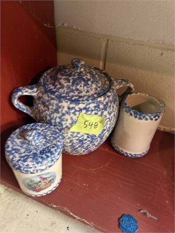 Henn Workshops Blue Speckled Pottery
