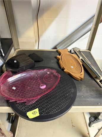 Fish Tray, Wood Fish