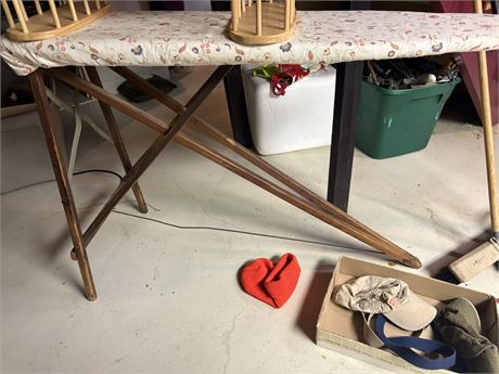 Vintage Wood Ironing Board