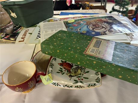 Holiday Plate, Relish Tray