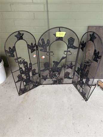 Metal Fireplace Screen