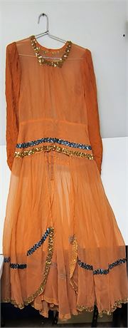 Vintage Orange Dress