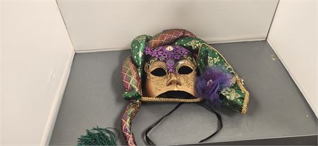 Decorative Mardi Gras Cloth Mask