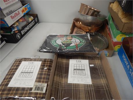 VHC Brand Small Curtains & Boston Celtics
