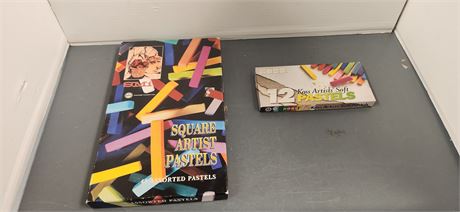 Square Artist Pastels & Koss Artist Soft Pastels Variety Chalk