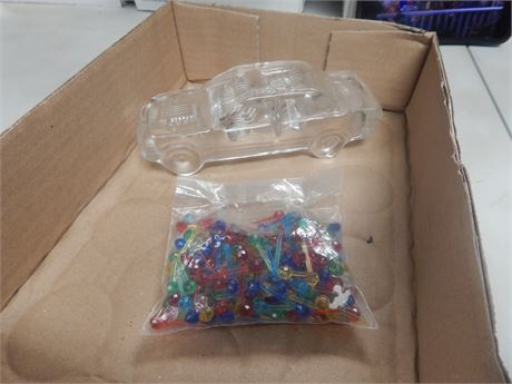 Vintage Ceramic Christmas Tree Replacement Bulbs & Clear Car