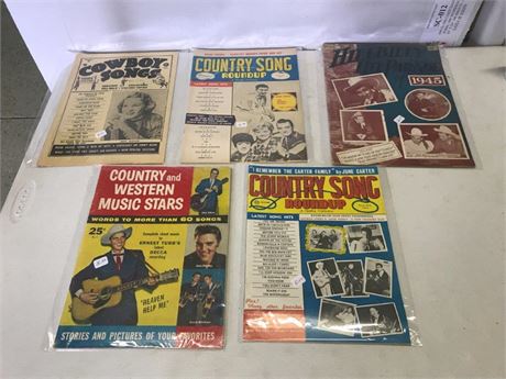 Stack of 5 Vintage Country Magazines