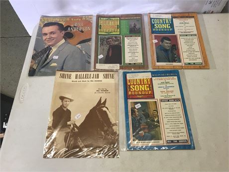 Stack of 5 Vintage Country Magazines