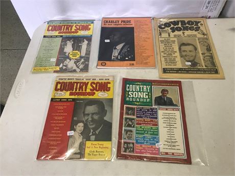 Stack of 5 Vintage Country Magazines