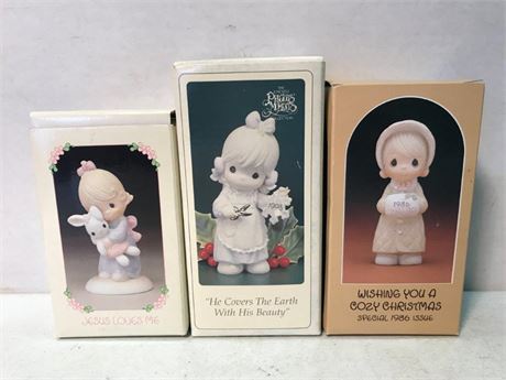 3 Precious Moments Figurines
