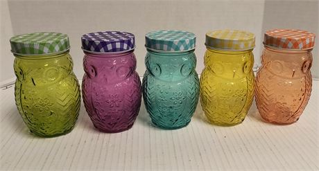 Owl Glass Storage Jars