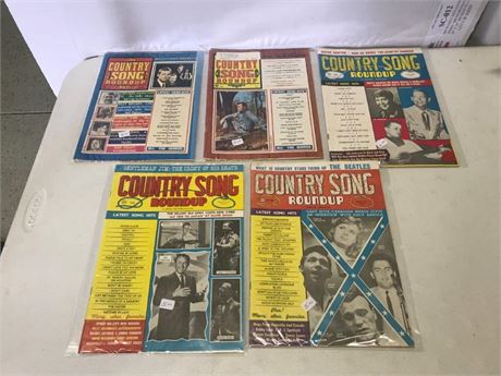 Stack of 5 Vintage Country Magazines
