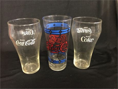 Coke & Pepsi Glasses