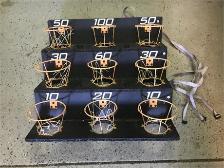 Basketball Skee Ball Backboard with Ribbon Cables