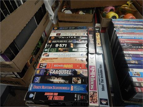 Lot Of Various VHS Tapes