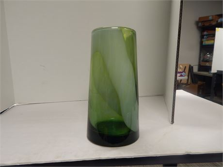 Green Glass Vase