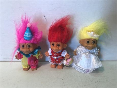 3 Russ Troll Dolls