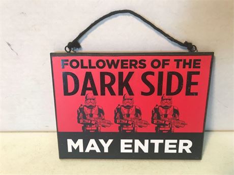 Star Wars Double Sided Wood sign