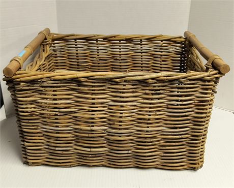 Wicker Basket With Handles