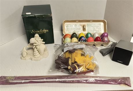 Snowbabies Figurine & Decorative Eggs & Misc. Items