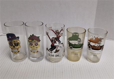 Lot Of Collectible Drinking Glasses