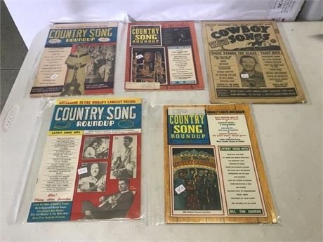 Stack of 5 Vintage Country Magazines