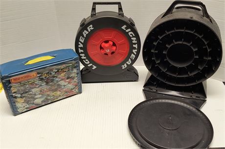 Various Hot Wheel Storage Cases. One Has Broken Handle