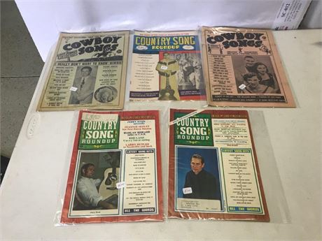 Stack of 5 Vintage Country Magazines