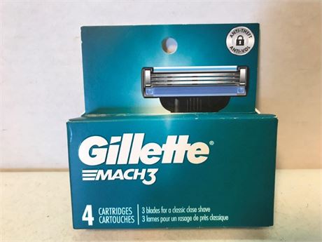 Gillette Mach3 4 Cartridges