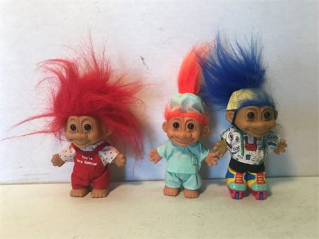 3 Russ Troll Dolls