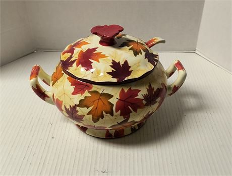 Vintage Harvest Tureen With Lid & Ladle