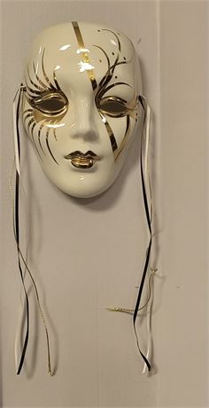 Ceramic Signed Decorative Masque