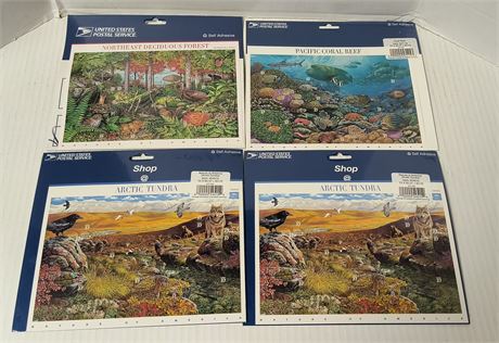 Artic Tundra & Coral Reef Postage Stamps. Self Adhesive NEW